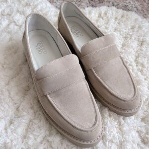 Franco Sarto Suede Loafers size 10